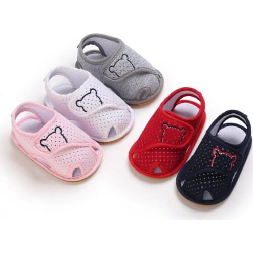 Baby Shoes Infant Sandals Summer Breathable Flat Anti-Slip Rubber Sole Toddler Girl Boy First Walkers Crib Shoes