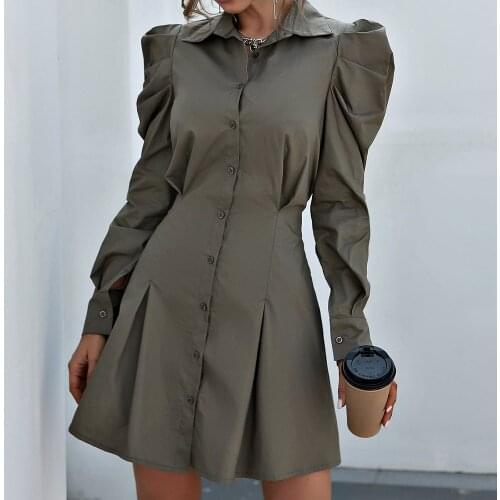 Simpcq Fashionable Shirt Dresses