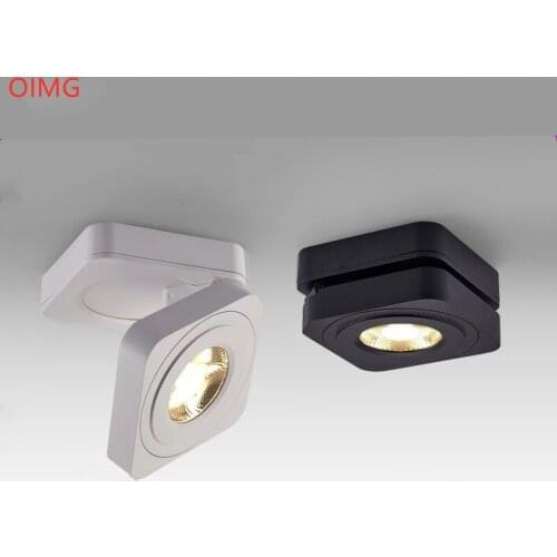 Folding Rotation Surface Mounted LED Downlights 10W 15W 18W Led COB Ceiling Lamps Spot Lights AC85-265V Indoor Lighting