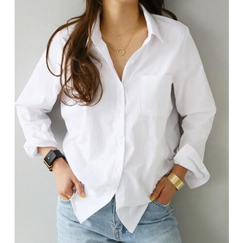 Vee Top White Blouses