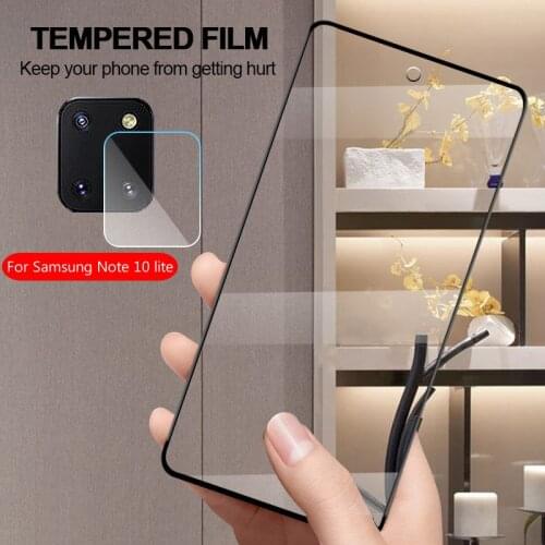 2in1 Tempered Protective Glass For Samsung Galaxy Note 10 lite Camera Screen Protector Full Cover for samsung note10 lite