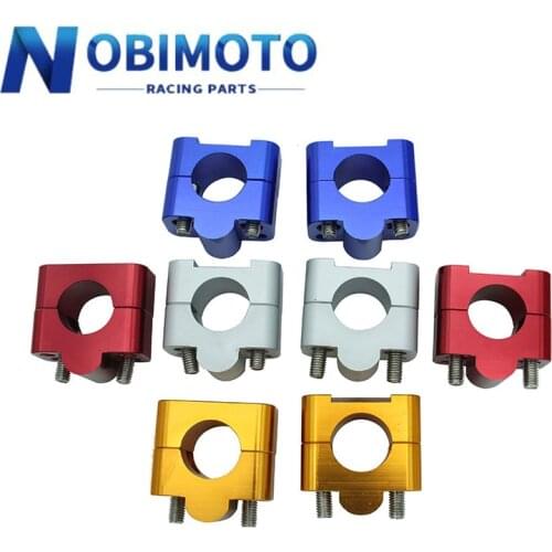 Off Road Handlebar Clamps Mount Clamp Adapter 1 1/8 Universal Solid Mount Fit For 28mm Handlebar Riser Clamps Motocross 2CNC-171