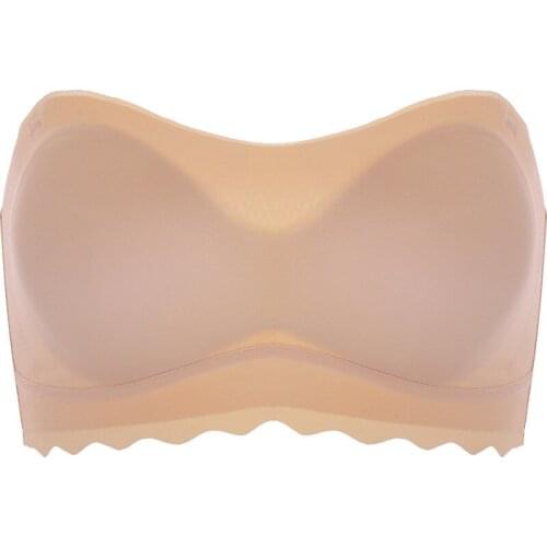 Shopify Women Bra Sexy Strapless Stretch Boob Tube Tops Sexy Prevent Wrapped Chest Padded Underwear Female Lingerie Dropship