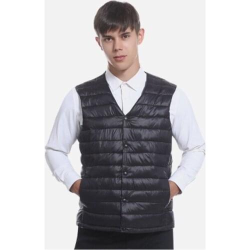 New fashion heating clothing vest multifunctional mens lightweight down cotton vest smart constant temperature heating clothing