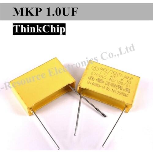 100pcs) MEX TENTA MKP 1.0uf K X2 275VAC 40/100/21 Yellow FILM CAP
