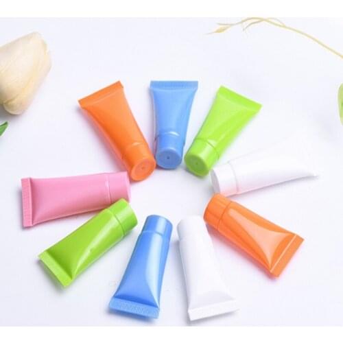 1000pcs 5g 10g Cosmetic Soft Tube 5ml 10m plastic Lotion Containers Empty squeeze tube Refilable Bottles Cream Packaging