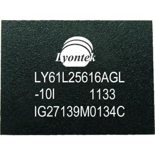 20pcs New Original LY61L25616AGL-10I 4M High Speed SRAM 256K x 16 BGA(48) 10ns 2.7 to 3.6V -40 to 85°C
