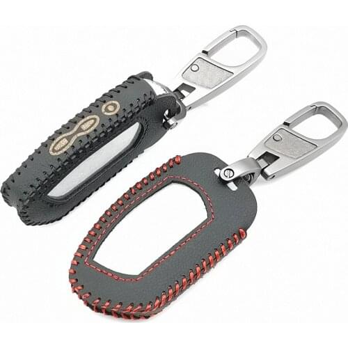 2019 Russian Version DXL4950 100% Leather Case for Pandora DXL 4950 DX-90BT DX-91 Two Way Car Remote Control