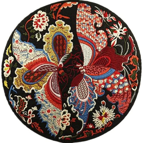 P0047 Embroidery Iron-on Birds Patch Embroidered Chinese Style Patches For Clothing Bag DIY Sewing Accessories Parches Para