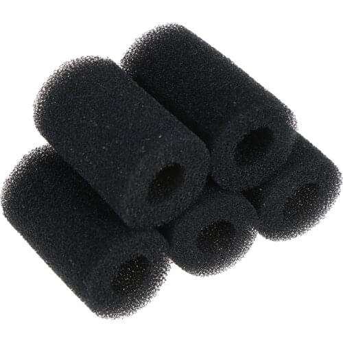 5Pcs Sponge Aquarium Filter Protector Cover For Fish Tank Inlet Pond Black Foam