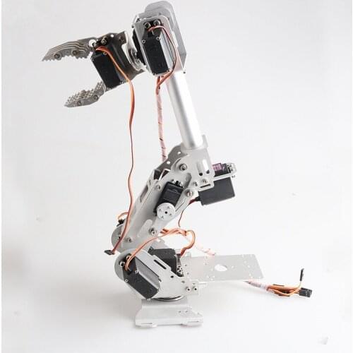 8 DOF Metal Machinery Arm For ABB Industrial Robot Model + 8 PCS Servo Education 360° Rotating Base