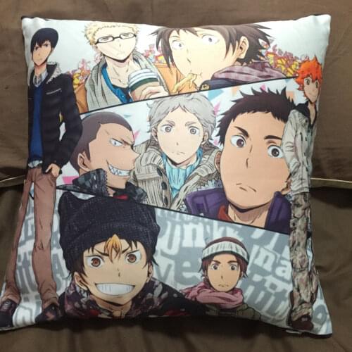 Anime Haikyuu Haikyuu!! two side Pillowcases Hugging Pillow Cushion Case Cover Cosplay Gift 34