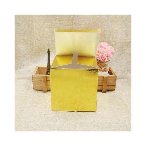 50pcs Gold White Large Gift Box Packaging White Craft Paper Box Party Wedding Cardboard Box Cajas De Carton Box Packing