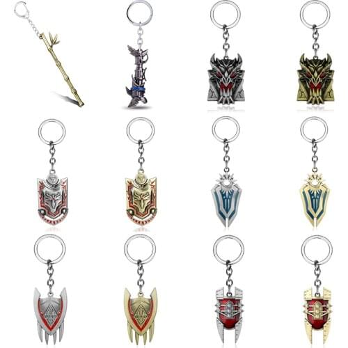 Game LOL League Of Legends Keychain Jinx Cannon Cosplay FIgure Pendant Key Rings Bag Key Buckle Accessories Fans Gift