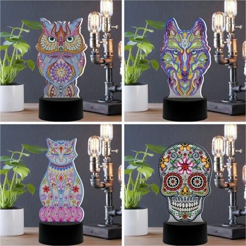 EverShine LED Lamp DIY Diamond Painting Light Diamond Embroidery Colorful Seven Lights Handwork Home Decor
