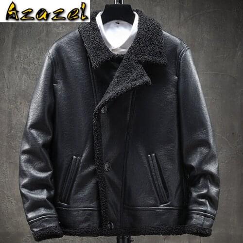 European Style Men Faux Fur Coat Jackets Winter Warm Streewear Oversized Mans Faux Fur Leather Coat Overcoat Brand Clothing B756