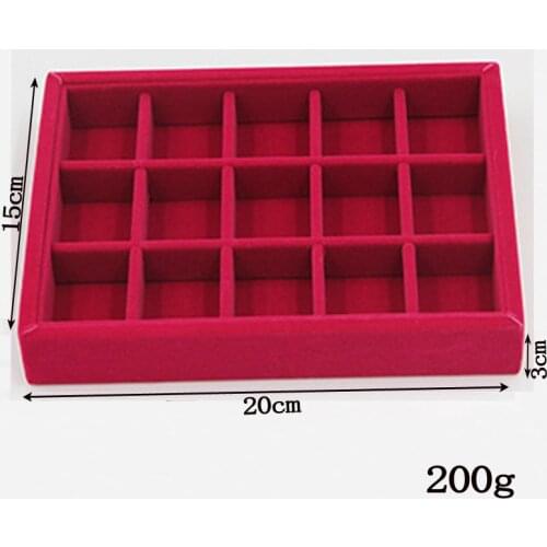 Jewelry rose flocking ring earring earring display storage box drawer bracelet pendant collection box