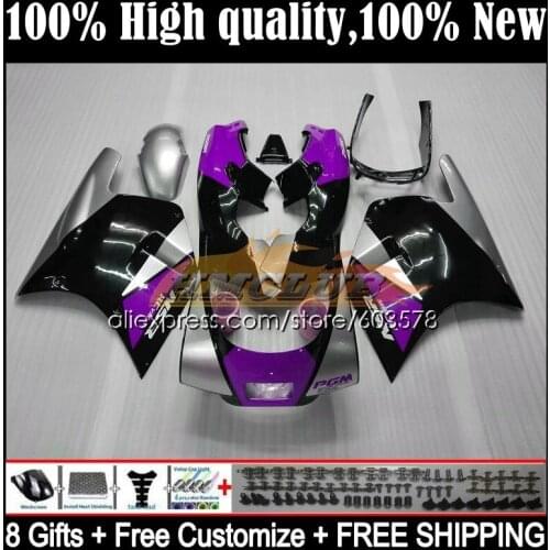 Body For HONDA RVF VFR 400 R RR CC NC35 94 95 96 97 98 36CL.100 VFR400 R V4 VFR400R 1994 1995 1996 1997 1998 Fairing Purple Blk