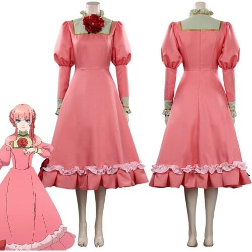 Dragon Goes House-Hunting Nell Princess Cosplay Costume Outfits Pink Dress Suit Halloween Carnival Outfits