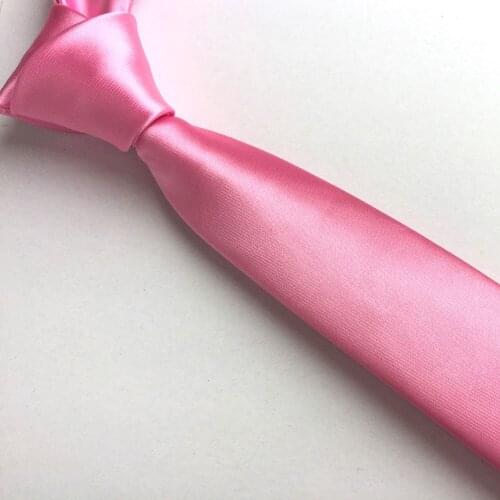 Pink Color Mens Tie High Quality Woven Necktie