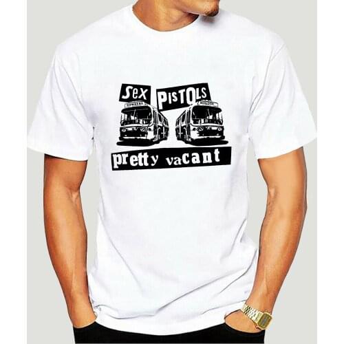 New Sex Pistol - Pretty Vacant Mens White T-Shirt Size S To 2XL 2017 New Pure Short Sleeves Hip Hop Fashion Mens T Shirt-5081A
