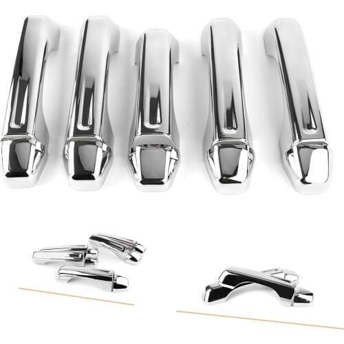 Side Door Handle Cover Trim 10pcs For 2018 Jeep Wrangler JL ABS Plastic Chrome Accessories