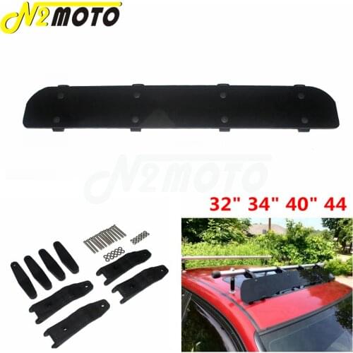 1 Set Car Cargo Box Racks ABS Plastic WindShield Wind Fairing Car Roof Racks 32" Long Wind Fairing Air Deflector Kit Universal