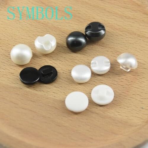 Resin hand sewn button suit shirt shirt button bead dark eye black and white pearl resin buttons 20pcs