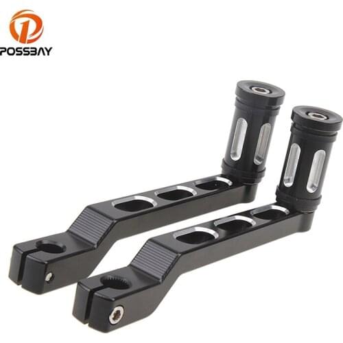 POSSBAY Motorcycle Heel Toe Gear Shifter Shift Lever Aluminum Motorbike Gear Shift for Harley Touring Softail Tri Glide Bobber