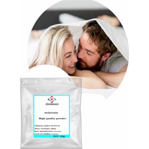 GMP Factory Supply Melatonin Powder High Purity Raw Material Melatonin Sleep Powder Good quality, free shipping