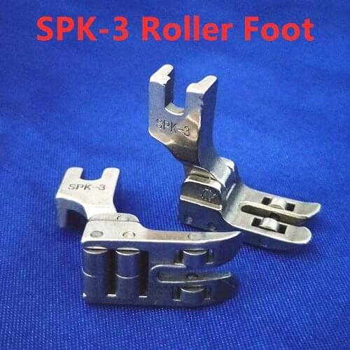 1PC Sewing Machine Roller Foot Presser Foot SPK-3 Snap-On High Shank Leather Sewing Accessories For Industrial Sewing Machine