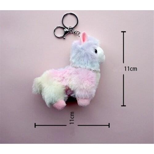 Multi Shapes , Plush Stuffed TOY DOLL ; Giraffe , Horse , Etc. Plush Animal Keyring Chain Plush TOY