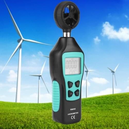 Anemometer RM065 Hand-Held Digital Anemometer Wind Speed Meter Wind Measuring Tools Wind Speed Measurement Tools