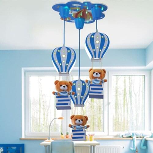 Nordic modern minimalist children balloon theme chandelier LED children room boy girl bedroom lighting
