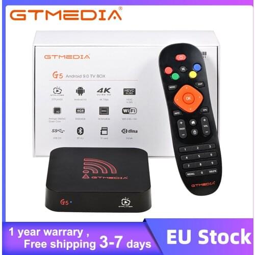 G5 Android TV Box 9.0 4G 64G 4K 3D Video TV BOX Youtube Netflix Google Assistant Store Wifi Bluetooth 4.0 Play Store Set top Box