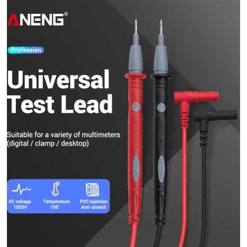 PT1003 Universal Probe Test Pin for Digital Multimeter Needle Tip Multi Meter Tester Probe Wire Pen Cable 1000V 20A
