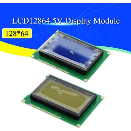128*64 DOTS Yellow Green LCD module 5V blue screen 12864 LCD with backlight ST7920 Parallel port for arduino raspberry pi