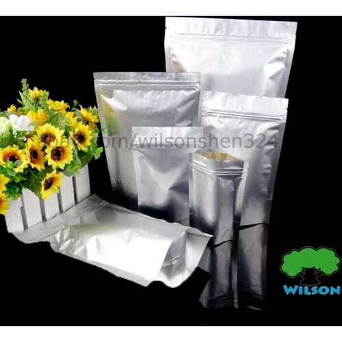 14x19+4cm (5.5''X7.5''+1.6'') MOQ 100 pcs thick 4.3 mils aluminum foil stand up zip lock bags Free shipping