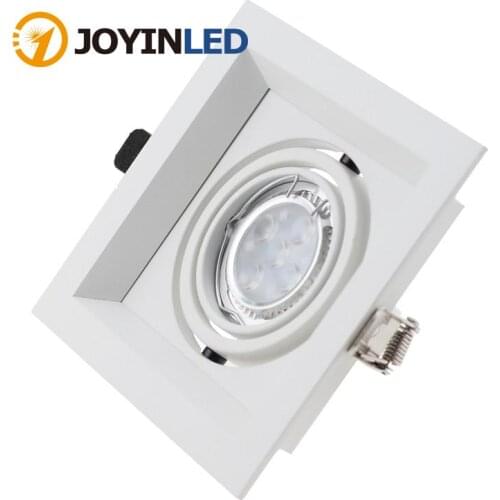 2pcs/lot LED Recessed Ceiling Downlight 105 mm Cut Hole Spot Lamp Fitting Frame White Bulb Replaceable MR16 GU5.3/GU10 Sockets