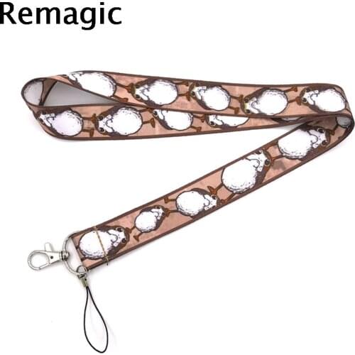 20pcs Porg penguin character simple kids 90s vintage gifts Neck keychain necklace Cartoon Strap Lanyard ID badge holder Keychain