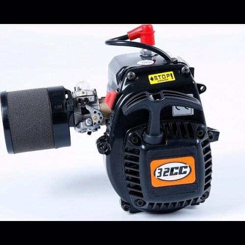 4 Bolt 32CC Fixed Easy Start Engine with Walbro813 Carburetor NGK Spark Plug Fit 1/5 HPI ROVAN KM BAJA Losi 5ive T Rc Car Parts
