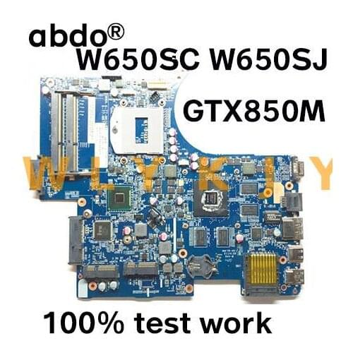 6-71-W65J0-D02 for CLEV0 W650SC W650SJ K650D K590C K610C K640E G150S notebook motherboard GPU GTX850M 2GB 100% test work