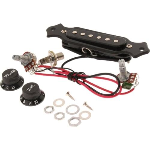 6 String Single String Pre-Wired Guitar Pickup with Volume Tone Knob