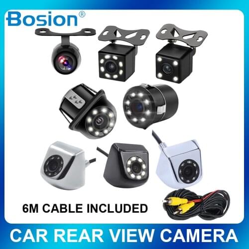 Car Rear View Camera Universal 8 LED Night Vision Backup Parking Reverse Camera Waterproof 170 Wide Angle HD Color Image