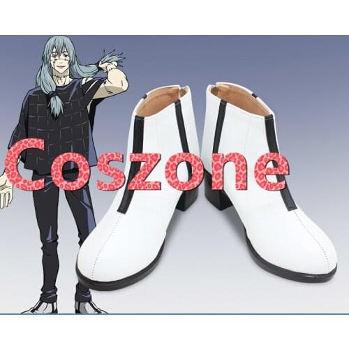 Jujutsu Kaisen Mahito White Cosplay Shoes Boots Halloween Carnival Cosplay Costume Accessories