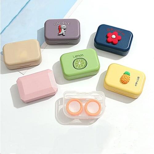 1Pcs Contact Lens Case Travel Eye Contact Lens Box Kit Women Mini Contact Lenses Case Container Lenses Box for Girl Women