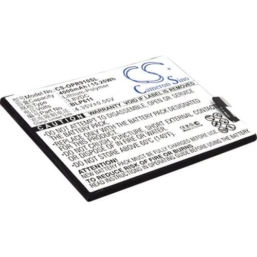 CS 4000mAh / 15.20Wh battery for OPPO R9 Plus, R9 Plus Dual SIM, R9 Plusm A, R9 Plustm BLP611