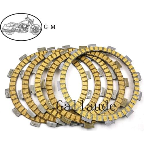 Motorcycle Carbon Fibre Friction Clutch Plates Disc For Suzuki DL250 V-Strom GSX250R GW250 Inazuma TU250 Volty Type ST250X VL250