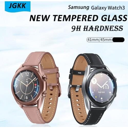 2PCS For Samsung Galaxy Watch 3 41mm 45mm Tempered Glass Screen Protector For Samsung Watch3 45mm 41mm Clear Protective Film