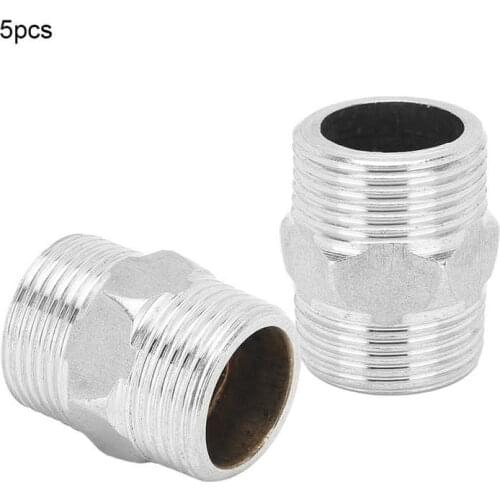 Pipe Fittings G3/4in Male to G3/4in Male Hex Nipple Connector Adapter Stainless Steel Threaded Pipe Fitting Pipe Connection